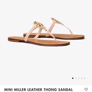 Size 6 Tory Burch Mini Miller Sandals in Seashell